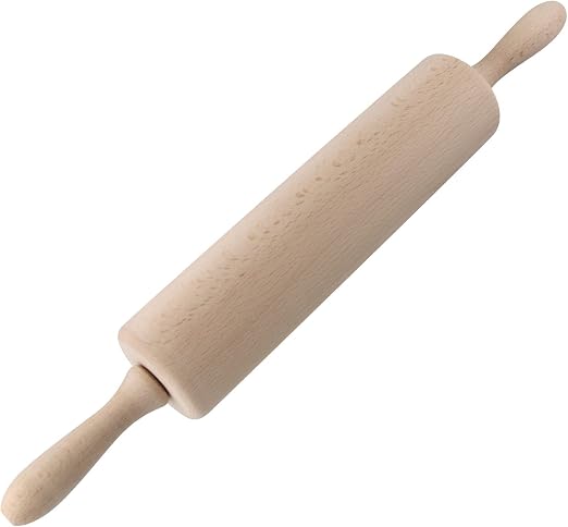 Rodillo Zenker de madera de haya con dos mangos laterales
