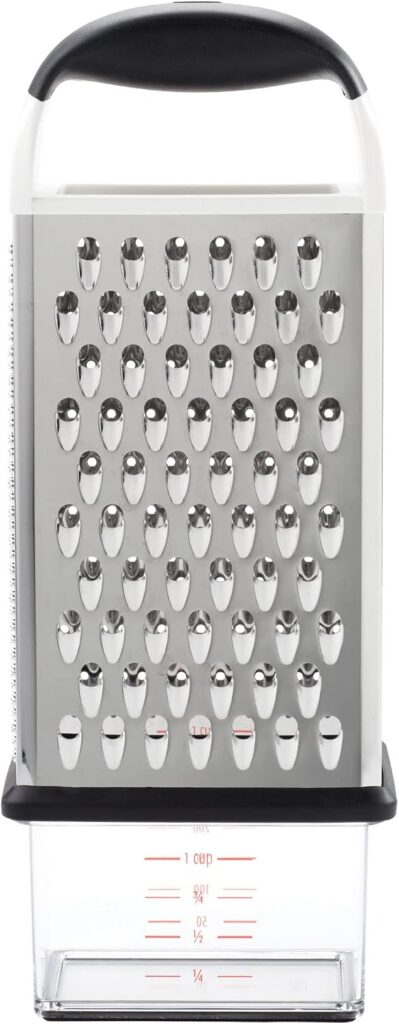 OXO Good Grips rallador de cuatro caras con recipiente
