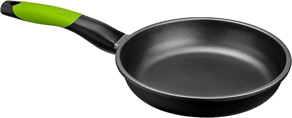 Sartén BRA Prior negra de aluminio fundido de 26 cm con mango verde y negro