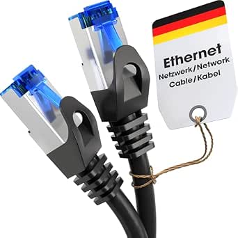 Conectores RJ45 del cable Ethernet KabelDirekt negro