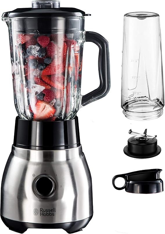 Russell Hobbs 23821-56 con jarra, vaso portátil, cuchilla y tapa separados