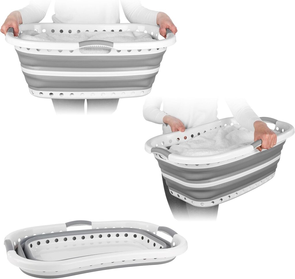 Cesto plegable Beldray de 37 litros con asas ergonómicas