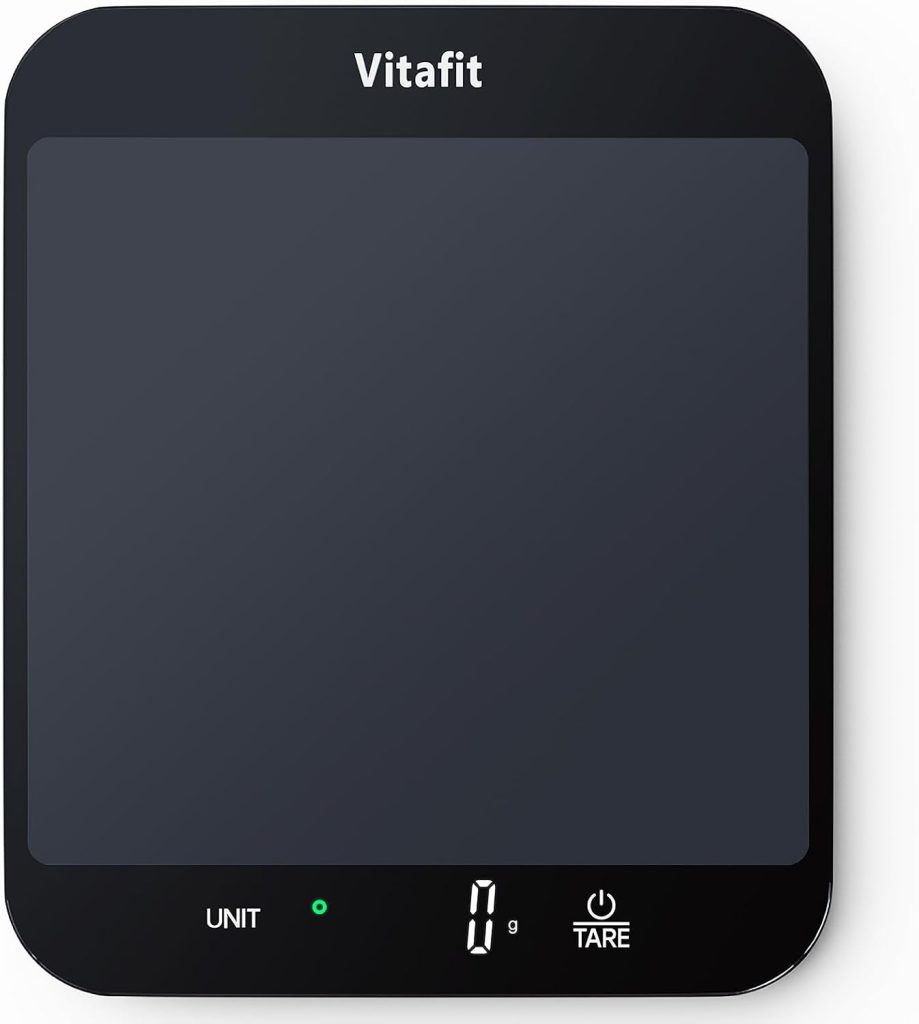 Báscula de cocina: Vitafit digital, 15 kg, negra