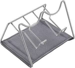 Escurrebotellas Metaltex SODATEX 2 gris para dos botellas con alfombrilla de drenaje
