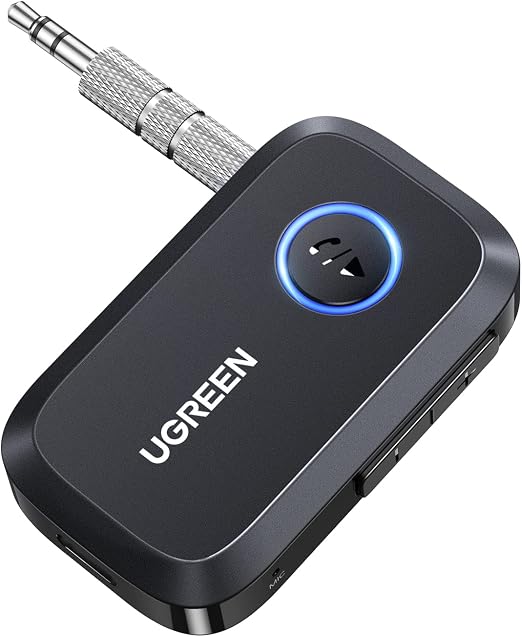 Receptor UGREEN CM596 negro con jack de 3,5 mm y control lateral