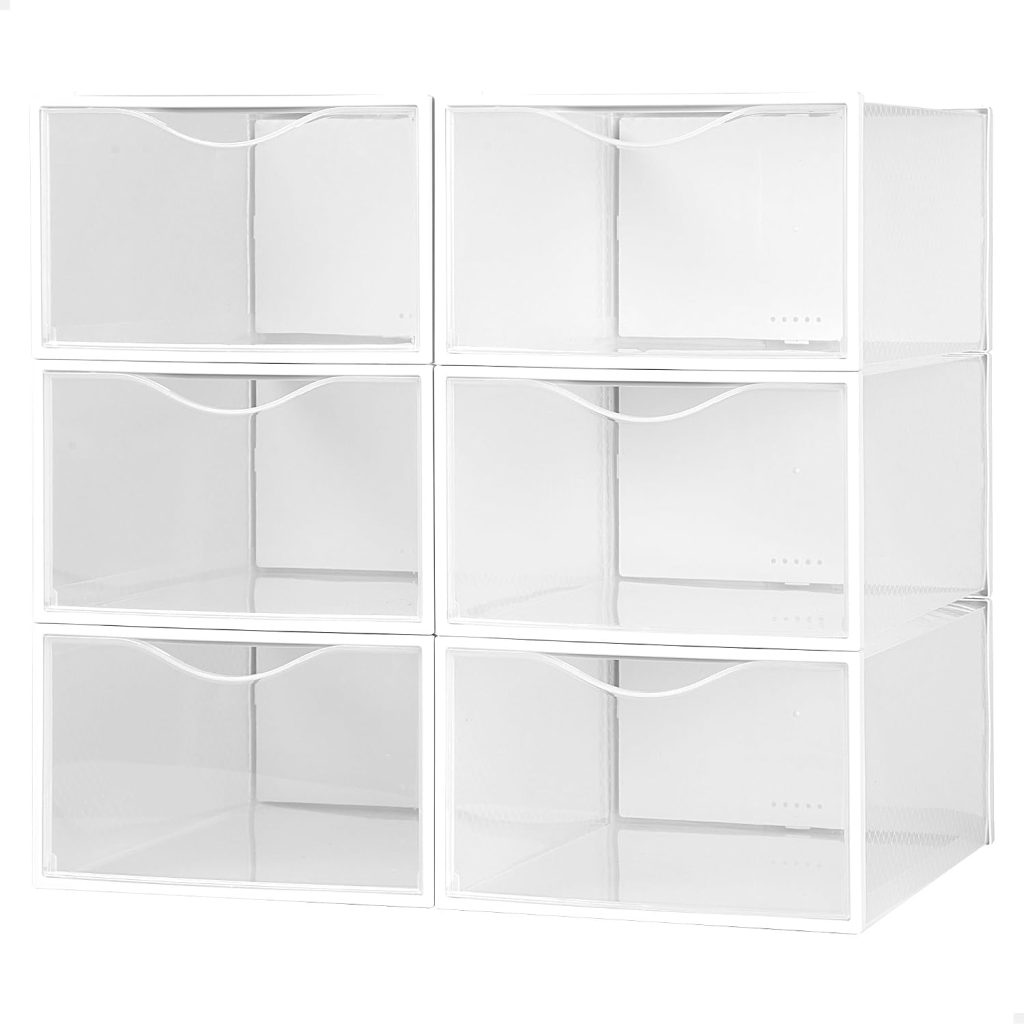 Cajas de zapatos transparentes: AKTIVE Max Home 16548, pack de seis