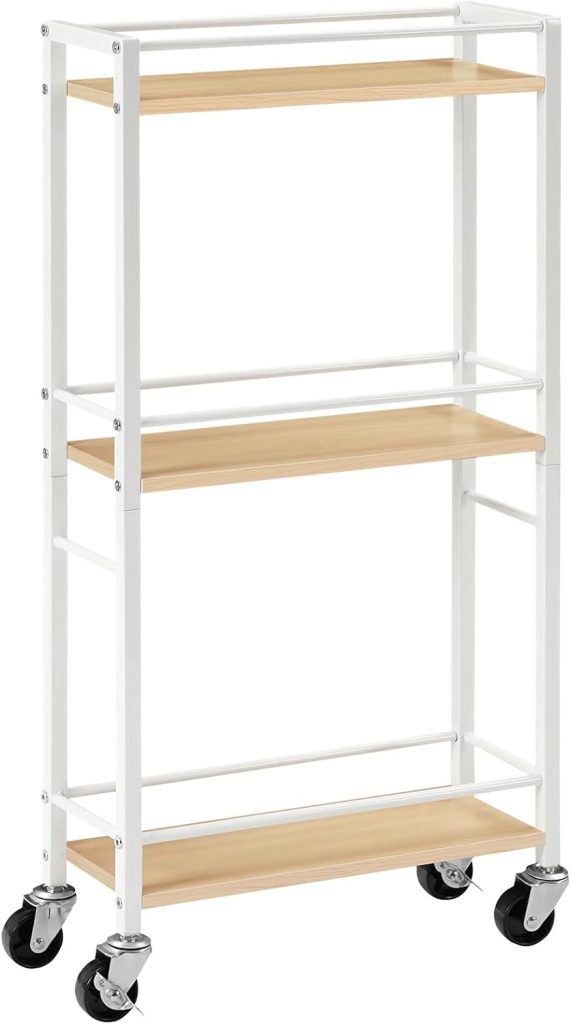 Carrito estrecho de cocina: MAHANCRIS ARCBN1501, tres estantes