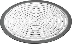 Filtro Tescoma Presto gris de rejilla metálica y borde circular para cubrir el desagüe