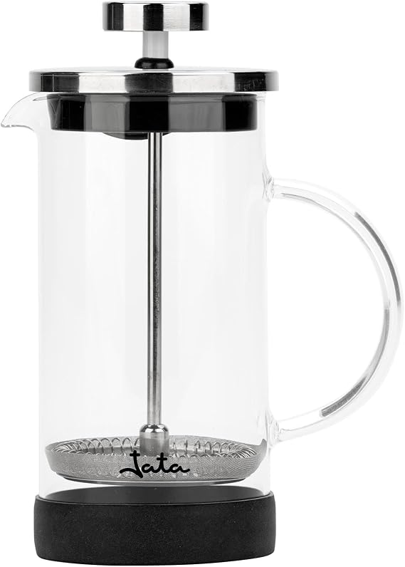 JATA HCAF1160 con jarra transparente, asa de vidrio y filtro de émbolo