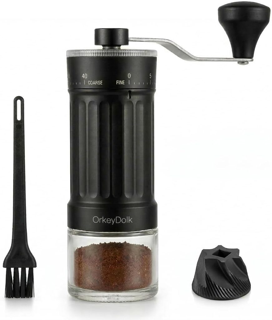 Molinillo de café manual: OrkeyDolk de cerámica, 40 ajustes
