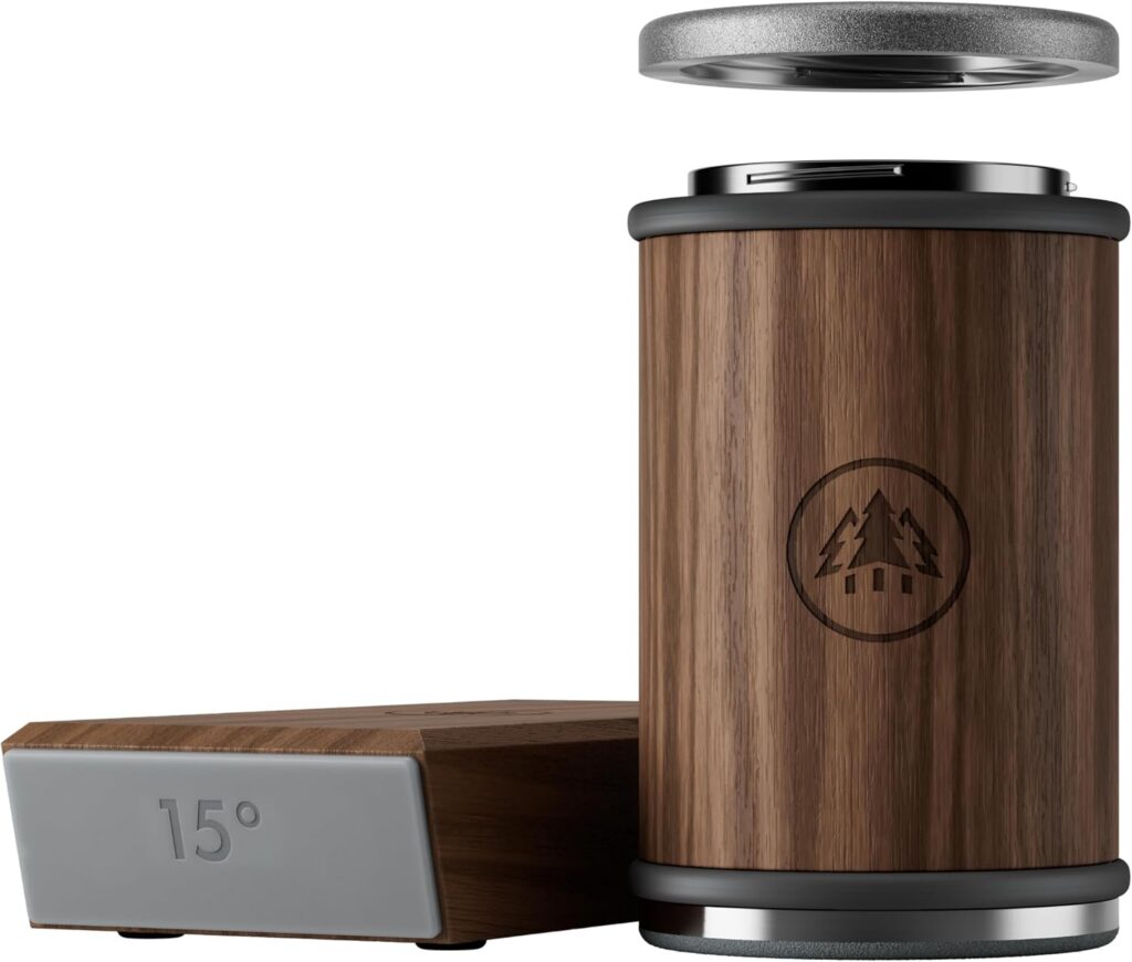 Afilador HORL 3 de nogal con rodillo de diamante, cerámica y soporte magnético
